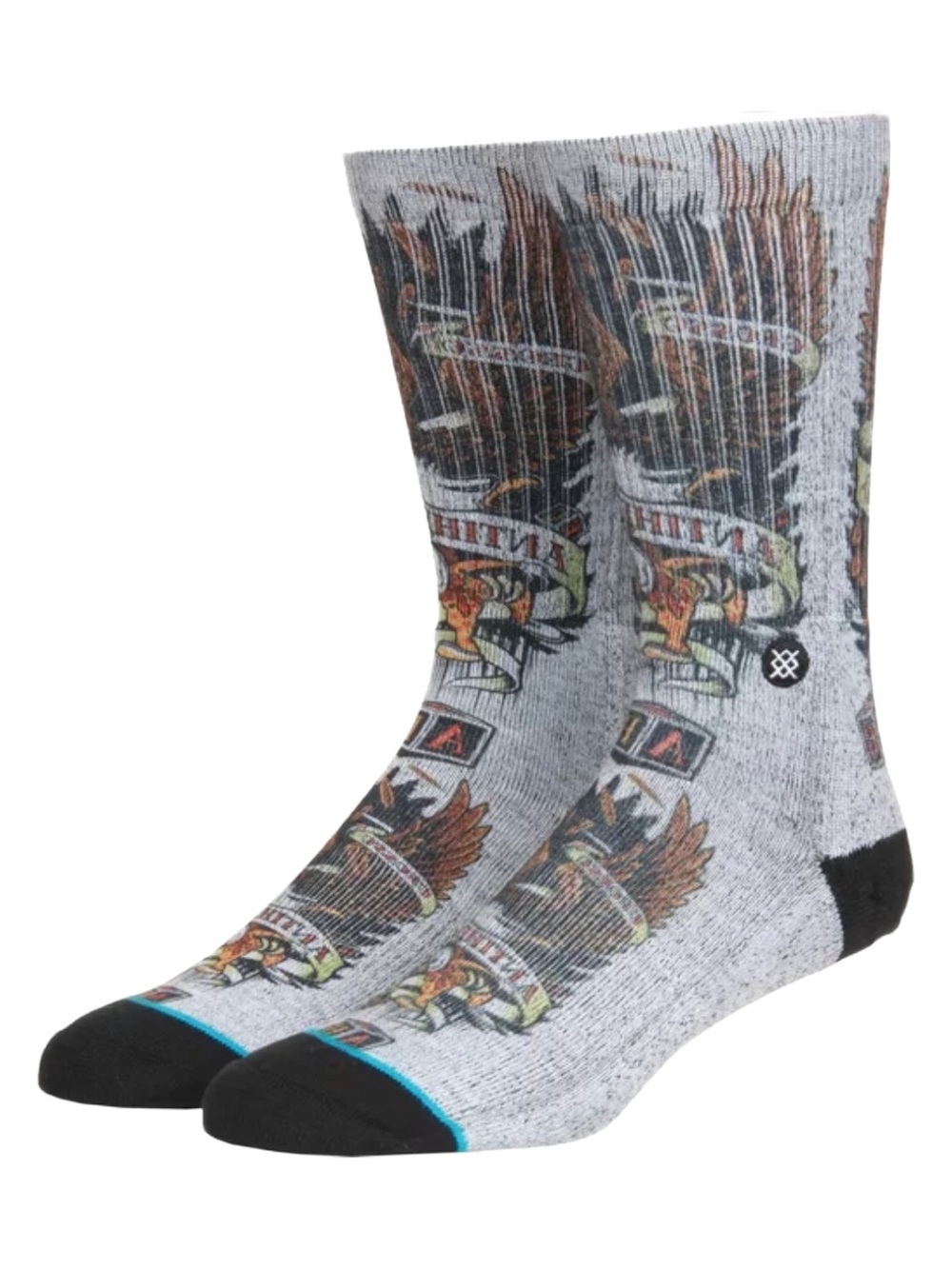 Stance JEFF GROSSO ANTIHERO Mens Crew Socks LARGE L NEW
